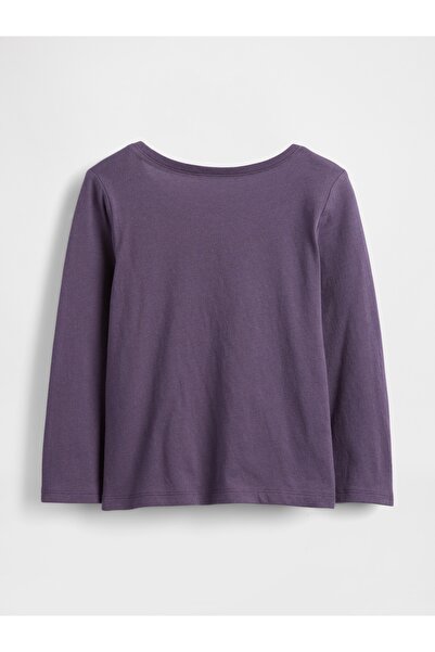 GAP Baby Girl Purple Graphic Printed T-Shirt