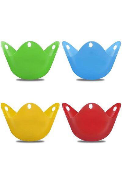 Generic 4 Pack Silicone Egg Poachers for Air Fryer, Oven, Stovetop - BPA Free...