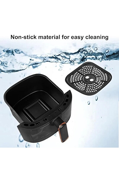 Silver Love Friteuză cu aer cald SILVER LOVE, 8 L, 2400W, afișaj digital, cos transparent