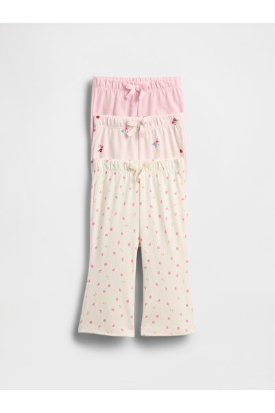 GAP Bebek Pembe First Favorites Organik Pamuk Pantolon (3’lü)