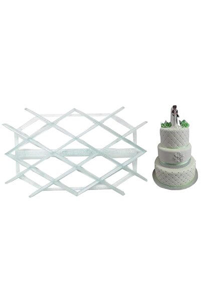 Generic OHM Square Quilt Rhombus Diamond Shape Fondant Cookie Cake Decorating...