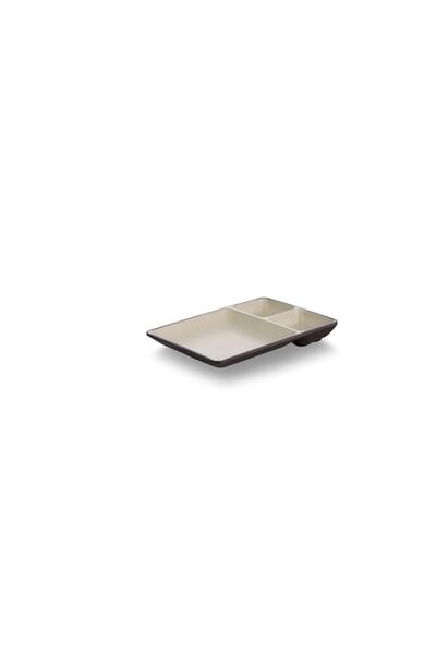 Generic Harmony Melamine Horeca 7.5'' Dish 18.9x12.9x2.3Cm （Yellow inside, Br...