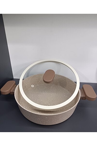 İmza Toprak Granite Cast 28 cm Basik Pot (for Pilav, Karniyarik, Stuffed Food)