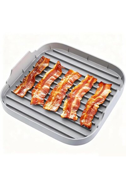 Generic PawPawU® Silicone Microwave Bacon Cooker - BPA-Free Deep Grooved Tray...