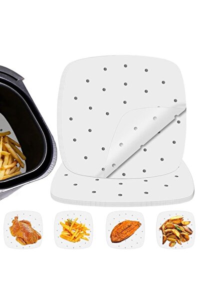 Generic SANMUGEED 100PCS 8.5 inch Air Fryer disposable paper liner - Square P...