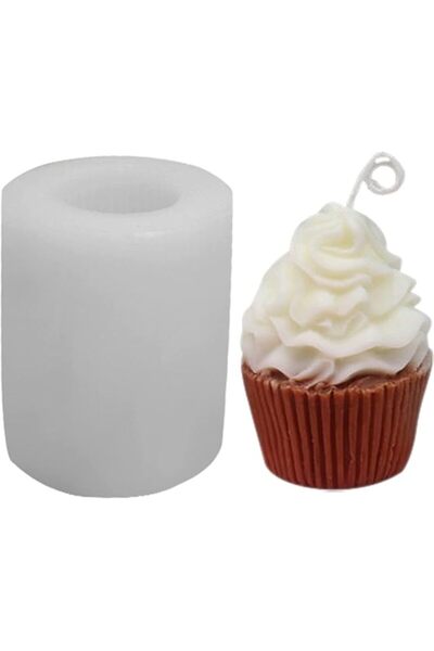 Generic Muffin Cup Candle Mold, 3D Simulation Muffincup Silicone Molds, Simul...