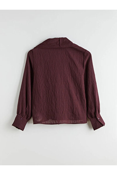 LC Waikiki Μπλούζα από σιφόν με υφή με δεμένο λαιμό