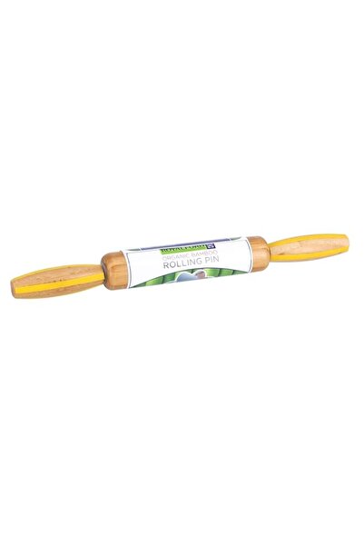 Generic Royalford Wooden Rolling Pin, Multi-Colour, RF7317