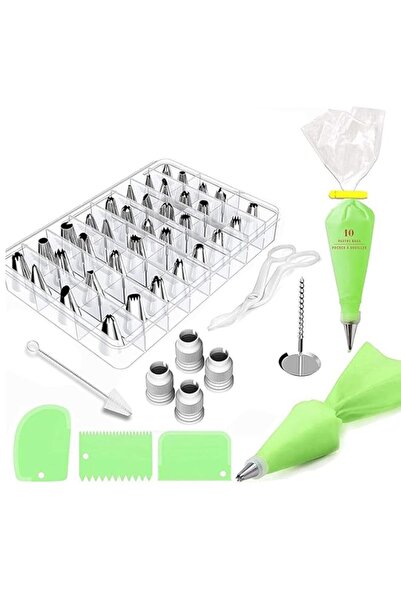 Generic Sulfar 62Pcs Cake Decorating Tools Kit, Diy Icing Piping Cream Reusab...