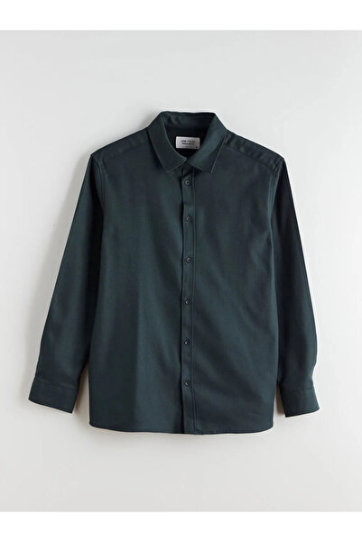 LC Waikiki Regular Fit Uzun Kollu Armürlü Erkek Gömlek