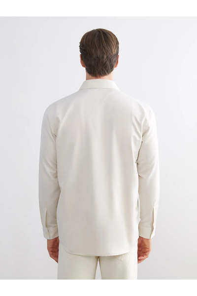 LC Waikiki Ανδρικό πουκάμισο με μακρύ μανίκι με κλείσιμο με κουμπί μπροστά