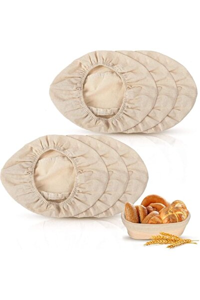 Generic SYOSI 6PCS Oval Shape Bread Proofing Basket Cover Natural Rattan Baki...