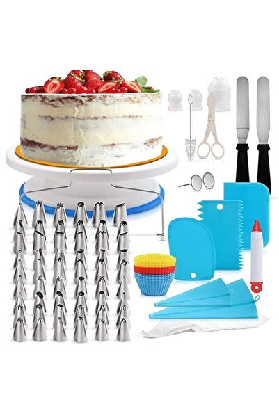 Generic SKEIDO 106PCS Cake Decorating Tools Kit Icing Tips Turntable Pastry B...