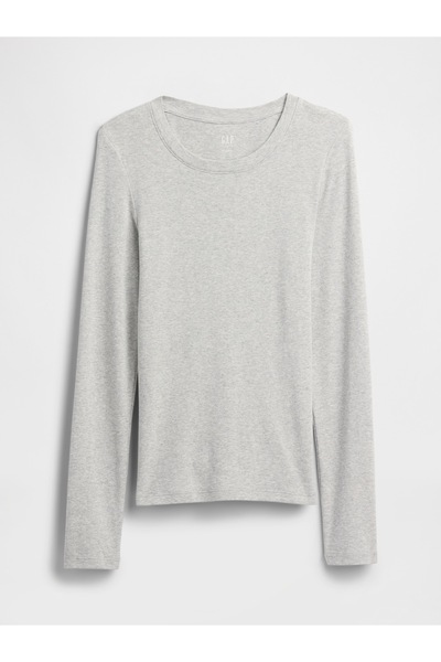 GAP Kadın Gri Modern Crewneck T-Shirt