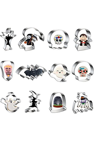 OEM Κουπάτ για μπισκότα για το Halloween, 12 τεμάχια