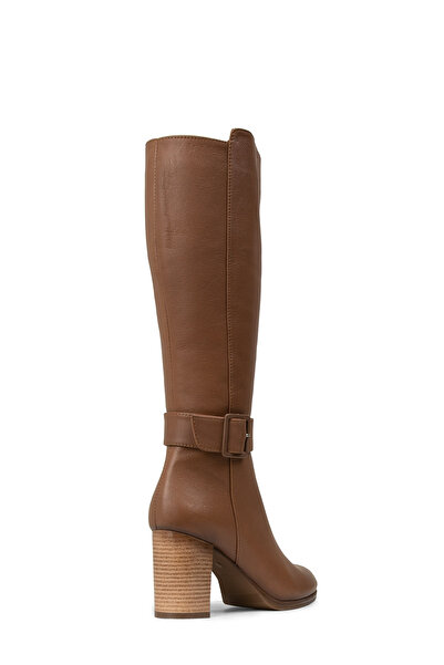 Deery Women's Genuine Leather Tan Color Boots