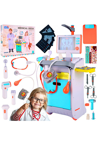 MalPlay Mobile medical set with trolley, ekg monitor and x-ray, with accessor...