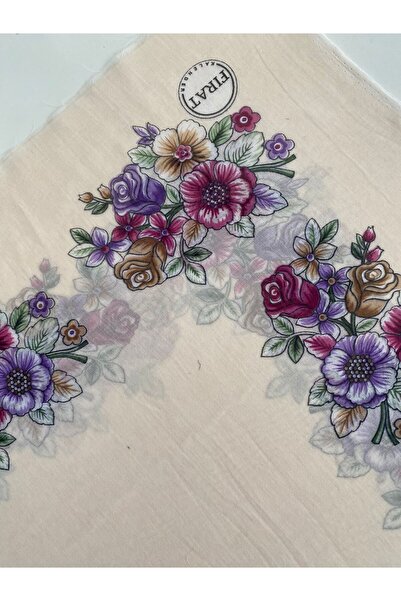 Fureya Κέντημα με λουλουδάτο σχέδιο από βαμβάκι