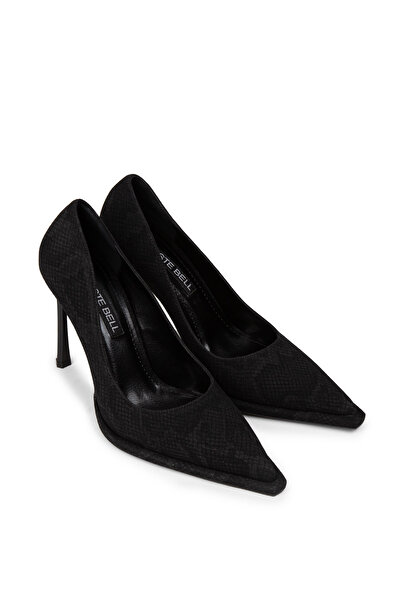 Deery Women's Black Stiletto Heeled Shoes