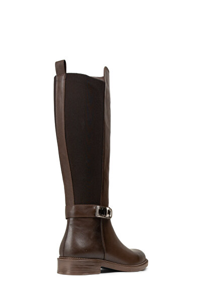 Deery Women's Brown Buckle Accessory Boots