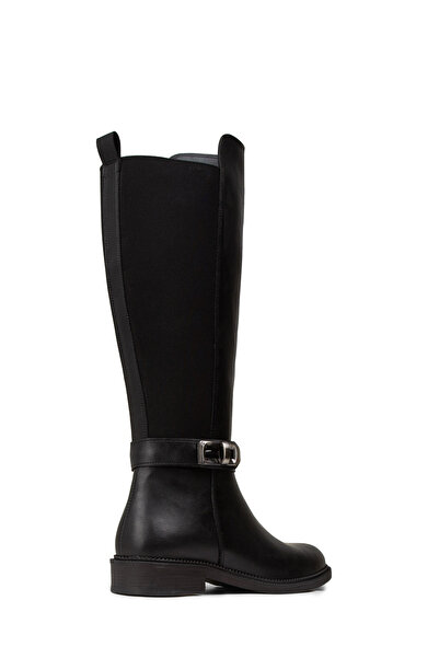 Deery Women's Black Buckle Detailed Boots