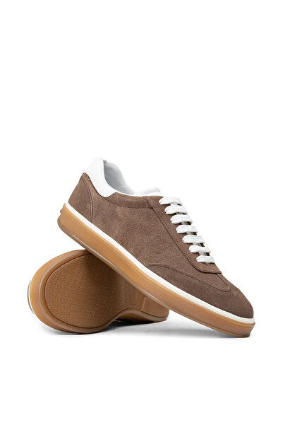Deery Men's Genuine Suede Mink Color Sneakers