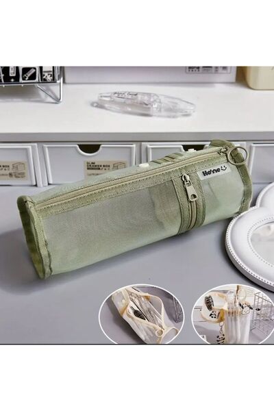 Bambus Mrežasta pernica velikog kapaciteta, držač za olovke, višenamenski sa ...