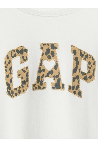 GAP Kız Bebek Beyaz Grafik Baskılı T-Shirt