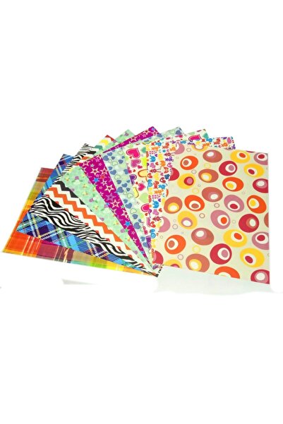 Hayal Sepeti Desenli Fon Kartonu 35 Cm X 25 Cm - Karışık 10 Farklı Desenli - Seri 1