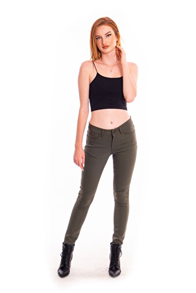 CEYS'S Yeşil Parlak Kumaş Pantolon