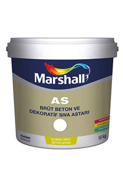 Marshall As Brüt Beton Astarı Ve Dekoratif Kaplama Astarı 15kg
