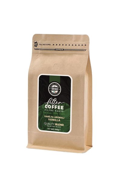 By Tüfekçi Vanilla Flavored Filter Coffee Intensive Aroma Medium Roast 250Gr