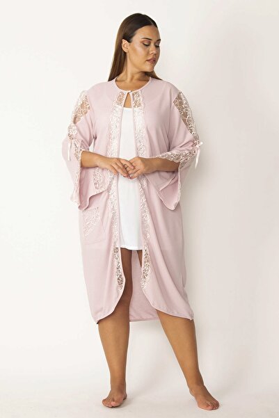 Şans Dressing Gown - Pink - Regular