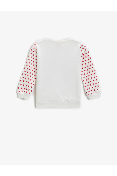 Koton Printed Sweatshirt Long Sleeve Crew Neck