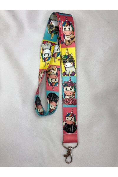 Hediyebum Unicorn Renkli Boyun Askısı