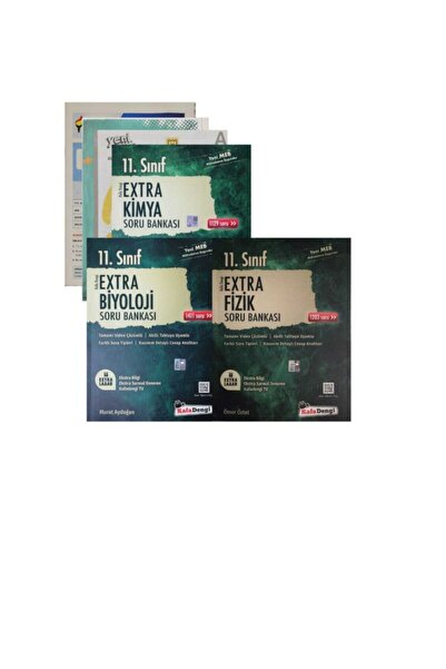 Kafa Dengi Yayınları 11 Sınıf Fizik+Kimya+Biyoloji Soru Bankası 3 Adet Tyt De...