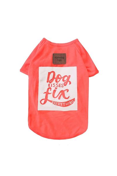 Alphadog Kisses Orange Dog T-Shirt (Sizes Fits 2 Kg-6 kg)
