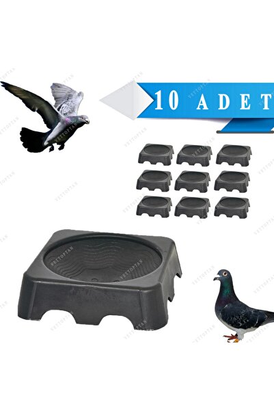 Endiket 10 Adet Plastik Havalandırmalı Kare Folluk Güvercin Folluğu Kare Yuva...
