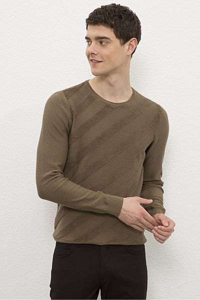 U.S. Polo Assn. Кафяв мъжки пуловер