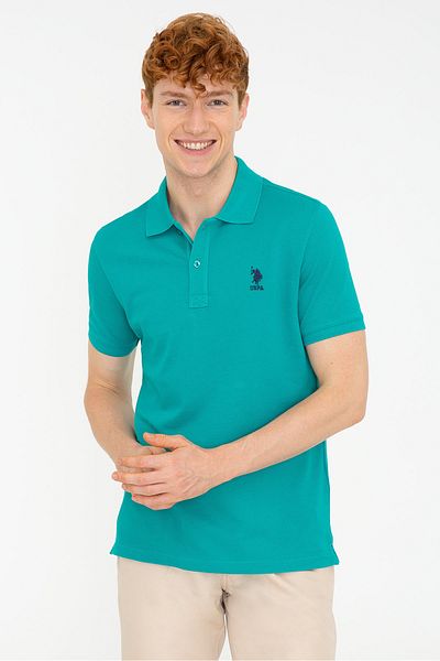 U.S. Polo Assn. Tricou verde pentru bărbați