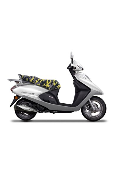 Deeb Honda Spacy-activa Saddle Cover - Gray Yellow