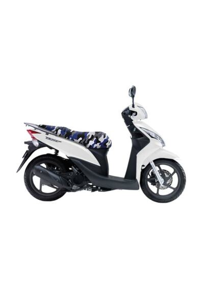 Deeb غطاء سرج Honda Dio - أزرق داكن وأبيض