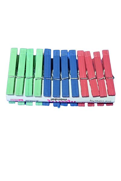 hagiki (6 Pieces) 24-Piece Plastic Clothes Pegs (6 Pieces)