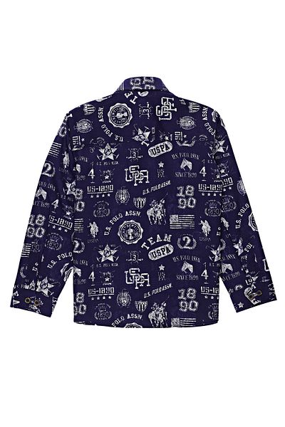 U.S. Polo Assn. Тъмносиня риза за момче