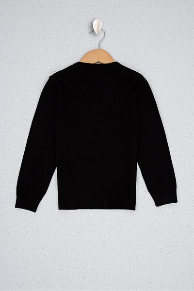 U.S. Polo Assn. Pulover negru pentru băiat