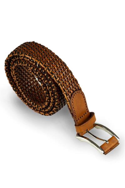 EMNANA El Yapımı Örgü Kemer-taba