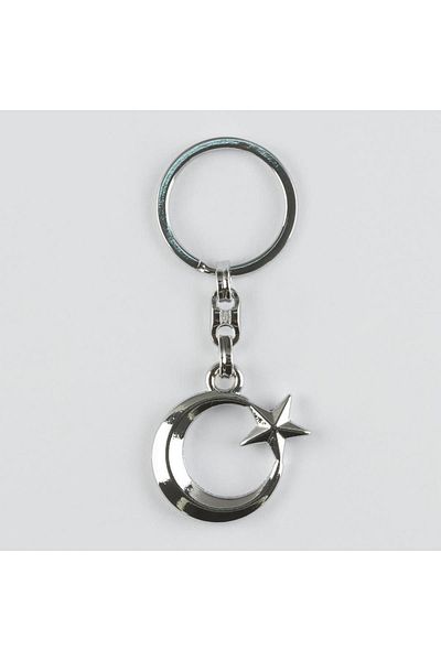 rennway Metal Keychain with Crescent and Star Figure (New Life Promotion Nl)