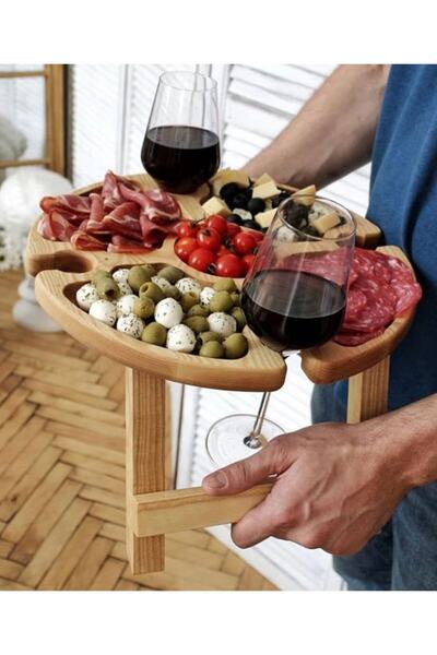 WOODENİSTANBUL Ayaklı Şarap Standı
