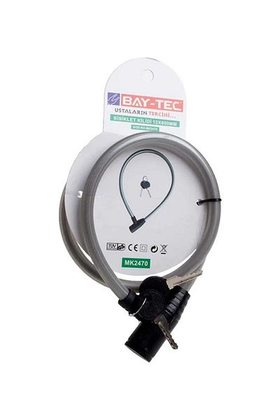 LED PAZARI Bay-tec 80 Cm Keyed Bicycle and Motorcycle Lock - Lock Motor