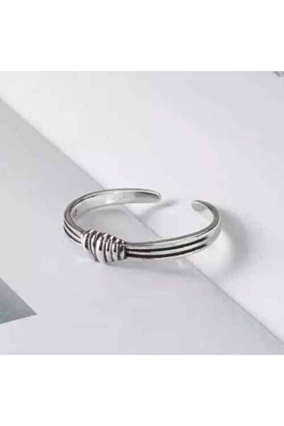 TONSTYLE Ts001330 - Başak Bağı 925 Ayar Gümüş H.ürün Kadın Yüzük Ayarlanabilir
